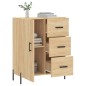 vidaXL Aparador de madera de ingeniería roble Sonoma 69,5x34x90 cm vidaXL Aparador de madera de ingeniería roble Sonoma 69,5x34x90 cm