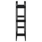 vidaXL Estante para leña madera maciza de pino negro 80x25x100 cm vidaXL Estante para leña madera maciza de pino negro 80x25x100 cm