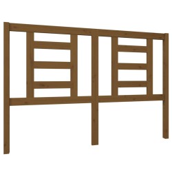 vidaXL Cabecero de cama madera maciza de pino marrón miel 146x4x100 cm