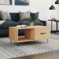 vidaXL Mesa de centro madera contrachapada roble Sonoma 90x50x40 cm vidaXL Mesa de centro madera contrachapada roble Sonoma 90x50x40 cm