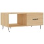 vidaXL Mesa de centro madera contrachapada roble Sonoma 90x50x40 cm vidaXL Mesa de centro madera contrachapada roble Sonoma 90x50x40 cm