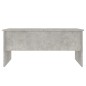 vidaXL Mesa de centro contrachapada gris hormigón 102x50,5x46,5 cm vidaXL Mesa de centro contrachapada gris hormigón 102x50,5x46,5 cm