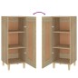 vidaXL Aparador madera contrachapada color roble Sonoma 34,5x34x90 cm vidaXL Aparador madera contrachapada color roble Sonoma 34,5x34x90 cm