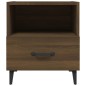 vidaXL Mesita de noche madera contrachapada color roble marrón vidaXL Mesita de noche madera contrachapada color roble marrón