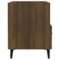 vidaXL Mesita de noche madera contrachapada color roble marrón vidaXL Mesita de noche madera contrachapada color roble marrón