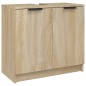 vidaXL Armario de baño contrachapado roble Sonoma 64,5x33,5x59 cm vidaXL Armario de baño contrachapado roble Sonoma 64,5x33,5x59 cm