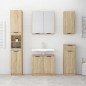 vidaXL Armario de baño contrachapado roble Sonoma 64,5x33,5x59 cm vidaXL Armario de baño contrachapado roble Sonoma 64,5x33,5x59 cm