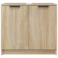 vidaXL Armario de baño contrachapado roble Sonoma 64,5x33,5x59 cm vidaXL Armario de baño contrachapado roble Sonoma 64,5x33,5x59 cm