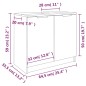 vidaXL Armario de baño contrachapado roble Sonoma 64,5x33,5x59 cm vidaXL Armario de baño contrachapado roble Sonoma 64,5x33,5x59 cm