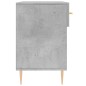 vidaXL Banco zapatero madera de ingeniería gris hormigón 102x35x55 cm