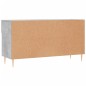 vidaXL Banco zapatero madera de ingeniería gris hormigón 102x35x55 cm