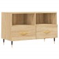 vidaXL Mueble para TV madera contrachapada roble ahumado 80x36x50 cm vidaXL Mueble para TV madera contrachapada roble ahumado 80x36x50 cm