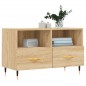 vidaXL Mueble para TV madera contrachapada roble ahumado 80x36x50 cm vidaXL Mueble para TV madera contrachapada roble ahumado 80x36x50 cm