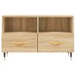 vidaXL Mueble para TV madera contrachapada roble ahumado 80x36x50 cm vidaXL Mueble para TV madera contrachapada roble ahumado 80x36x50 cm