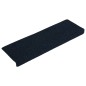 vidaXL Alfombrilla de escaleras 15 uds tela punzonada azul 65x21x4 cm vidaXL Alfombrilla de escaleras 15 uds tela punzonada azul 65x21x4 cm