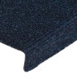 vidaXL Alfombrilla de escaleras 15 uds tela punzonada azul 65x21x4 cm vidaXL Alfombrilla de escaleras 15 uds tela punzonada azul 65x21x4 cm