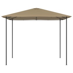 vidaXL Cenador gris taupé 3x3x2,6 m 160 g/m²