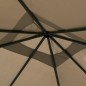 vidaXL Cenador gris taupé 3x3x2,6 m 160 g/m² vidaXL Cenador gris taupé 3x3x2,6 m 160 g/m²