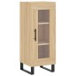 vidaXL Aparador madera contrachapada color roble Sonoma 34,5x34x90 cm vidaXL Aparador madera contrachapada color roble Sonoma 34,5x34x90 cm