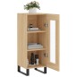 vidaXL Aparador madera contrachapada color roble Sonoma 34,5x34x90 cm vidaXL Aparador madera contrachapada color roble Sonoma 34,5x34x90 cm