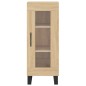 vidaXL Aparador madera contrachapada color roble Sonoma 34,5x34x90 cm vidaXL Aparador madera contrachapada color roble Sonoma 34,5x34x90 cm