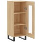 vidaXL Aparador madera contrachapada color roble Sonoma 34,5x34x90 cm vidaXL Aparador madera contrachapada color roble Sonoma 34,5x34x90 cm