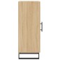 vidaXL Aparador madera contrachapada color roble Sonoma 34,5x34x90 cm vidaXL Aparador madera contrachapada color roble Sonoma 34,5x34x90 cm