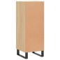 vidaXL Aparador madera contrachapada color roble Sonoma 34,5x34x90 cm vidaXL Aparador madera contrachapada color roble Sonoma 34,5x34x90 cm