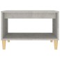 vidaXL Mesa de centro madera contrachapada gris hormigón 60x50x40 cm vidaXL Mesa de centro madera contrachapada gris hormigón 60x50x40 cm