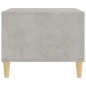 vidaXL Mesa de centro madera contrachapada gris hormigón 60x50x40 cm vidaXL Mesa de centro madera contrachapada gris hormigón 60x50x40 cm