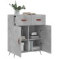 vidaXL Aparador de madera de ingeniería gris hormigón 69,5x34x90 cm vidaXL Aparador de madera de ingeniería gris hormigón 69,5x34x90 cm