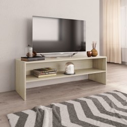 vidaXL Mueble de TV madera contrachapada roble Sonoma 120x40x40cm