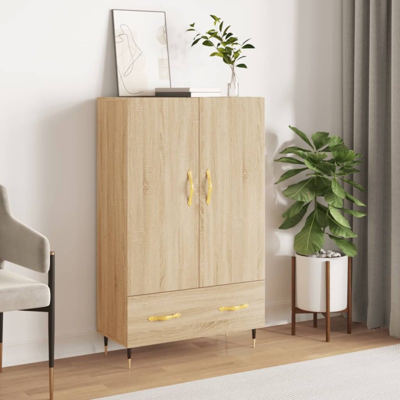 vidaXL Aparador alto madera de ingeniería roble Sonoma 69,5x31x115 cm vidaXL Aparador alto madera de ingeniería roble Sonoma 69,5x31x115 cm