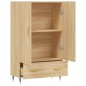 vidaXL Aparador alto madera de ingeniería roble Sonoma 69,5x31x115 cm vidaXL Aparador alto madera de ingeniería roble Sonoma 69,5x31x115 cm