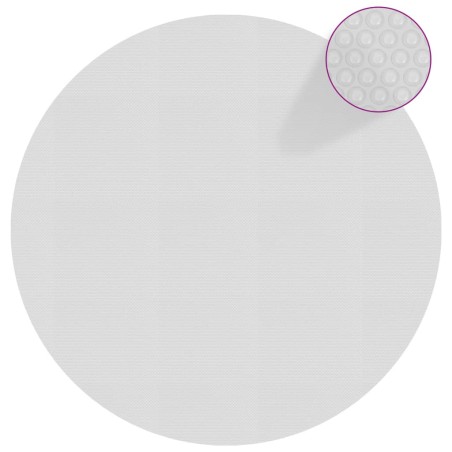 vidaXL Cubierta solar de piscina de PE flotante gris 527 cm