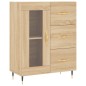 vidaXL Aparador de madera de ingeniería roble Sonoma 69,5x34x90 cm