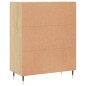 vidaXL Aparador de madera de ingeniería roble Sonoma 69,5x34x90 cm