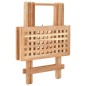 vidaXL Mesa auxiliar plegable de madera maciza de nogal 50x50x49 cm vidaXL Mesa auxiliar plegable de madera maciza de nogal 50x50x49 cm