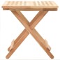 vidaXL Mesa auxiliar plegable de madera maciza de nogal 50x50x49 cm vidaXL Mesa auxiliar plegable de madera maciza de nogal 50x50x49 cm