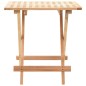 vidaXL Mesa auxiliar plegable de madera maciza de nogal 50x50x49 cm vidaXL Mesa auxiliar plegable de madera maciza de nogal 50x50x49 cm