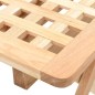 vidaXL Mesa auxiliar plegable de madera maciza de nogal 50x50x49 cm vidaXL Mesa auxiliar plegable de madera maciza de nogal 50x50x49 cm