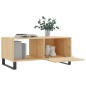 vidaXL Mesa de centro madera contrachapada roble Sonoma 90x50x40 cm vidaXL Mesa de centro madera contrachapada roble Sonoma 90x50x40 cm