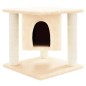 vidaXL Rascador para gatos con postes de sisal crema 37 cm vidaXL Rascador para gatos con postes de sisal crema 37 cm