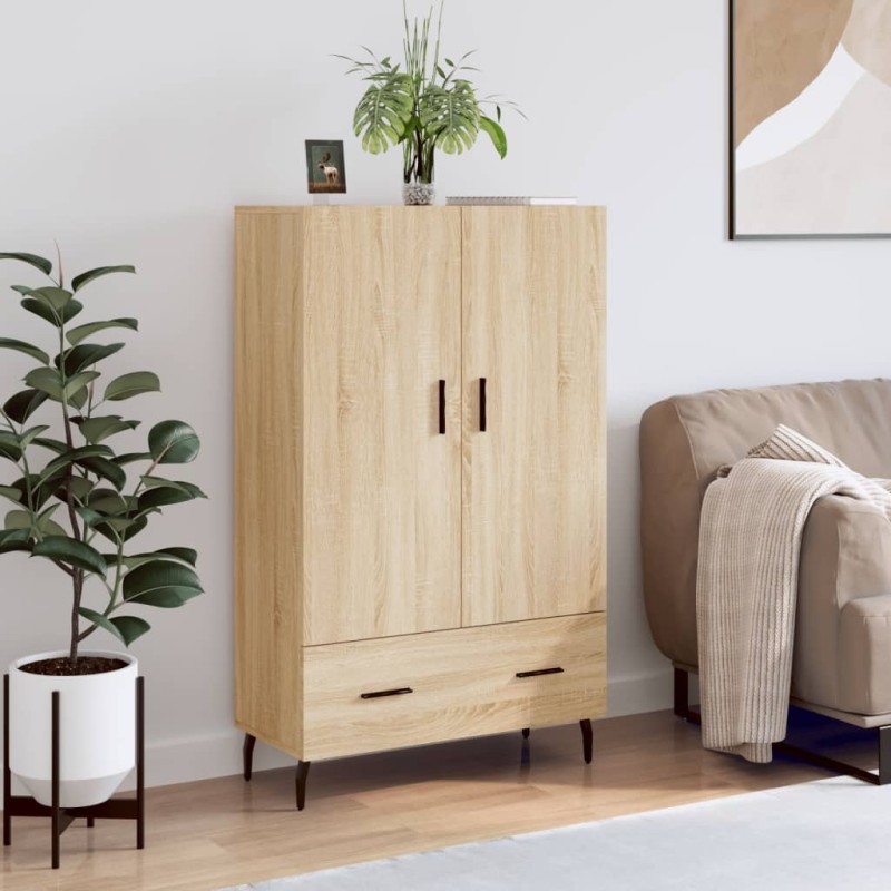vidaXL Aparador alto madera de ingeniería roble Sonoma 69,5x31x115 cm vidaXL Aparador alto madera de ingeniería roble Sonoma 69,5x31x115 cm