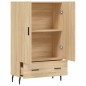 vidaXL Aparador alto madera de ingeniería roble Sonoma 69,5x31x115 cm vidaXL Aparador alto madera de ingeniería roble Sonoma 69,5x31x115 cm
