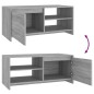 vidaXL Mesa de centro madera contrachapada gris Sonoma 102x50x45 cm