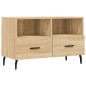 vidaXL Mueble para TV madera contrachapada roble ahumado 80x36x50 cm vidaXL Mueble para TV madera contrachapada roble ahumado 80x36x50 cm