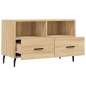vidaXL Mueble para TV madera contrachapada roble ahumado 80x36x50 cm vidaXL Mueble para TV madera contrachapada roble ahumado 80x36x50 cm