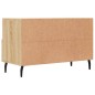 vidaXL Mueble para TV madera contrachapada roble ahumado 80x36x50 cm vidaXL Mueble para TV madera contrachapada roble ahumado 80x36x50 cm