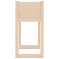 vidaXL Jardinera de madera maciza de pino 78x40x81 cm